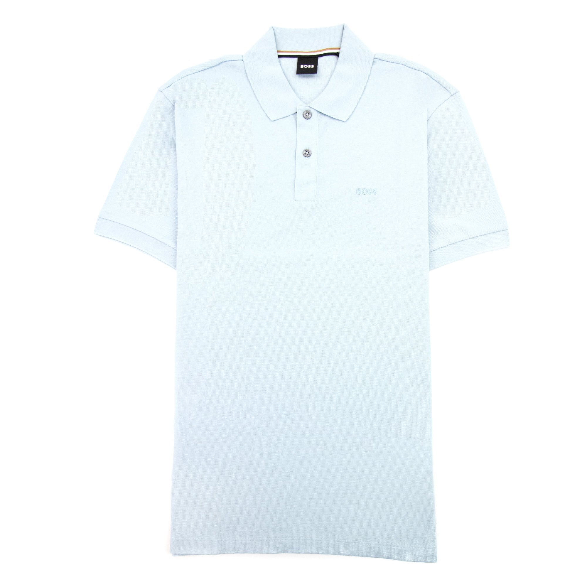 Hugo Boss Pallas Embroidered Logo S/s Polo Light Blue 457