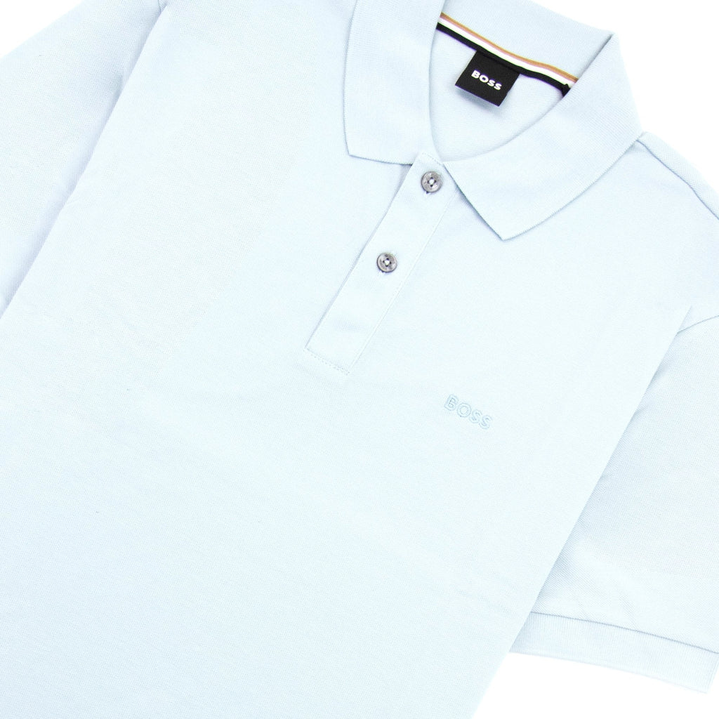 Hugo Boss Pallas Embroidered Logo S/s Polo Light Blue 457