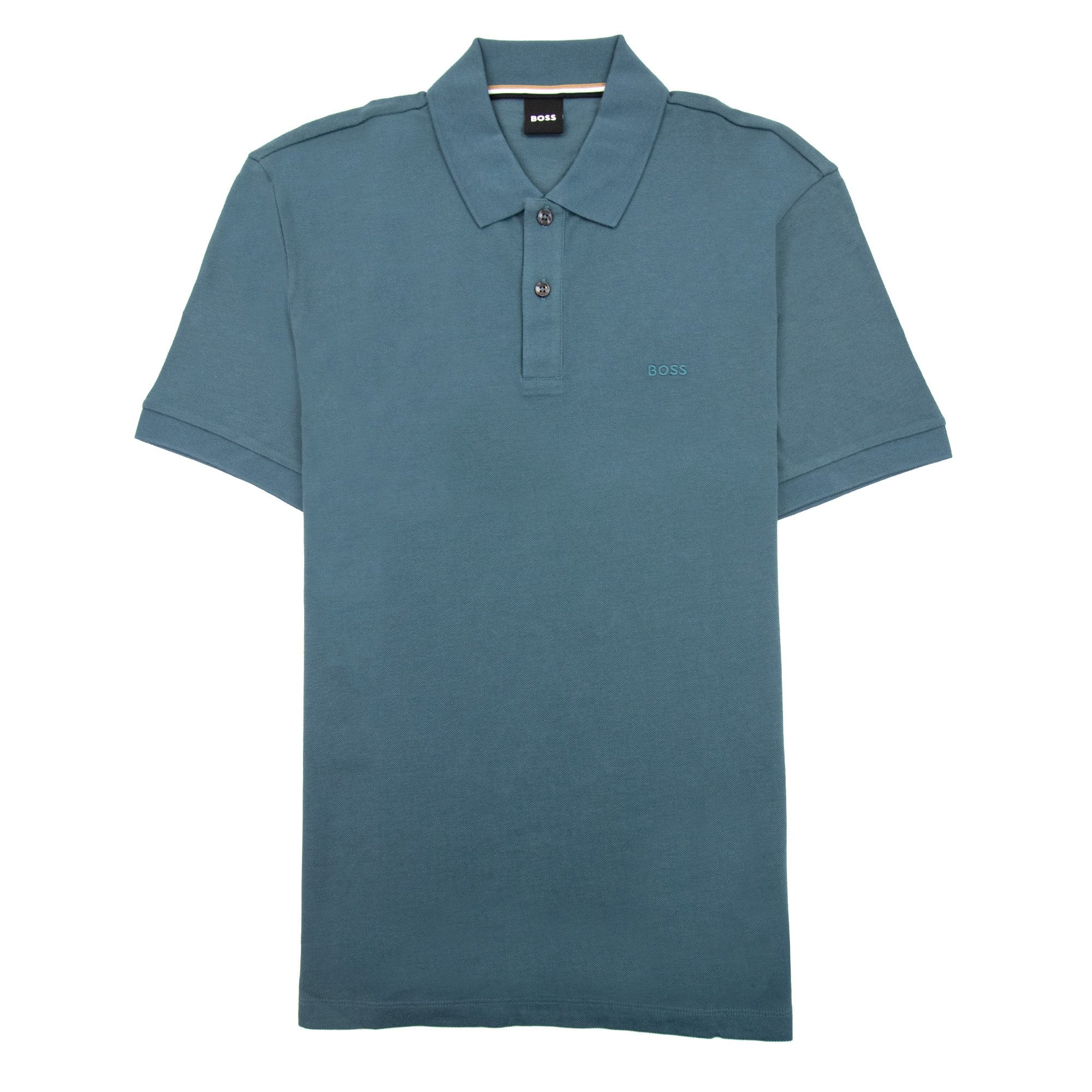 Hugo Boss Pallas Embroidered Logo S/s Polo Turquoise 445