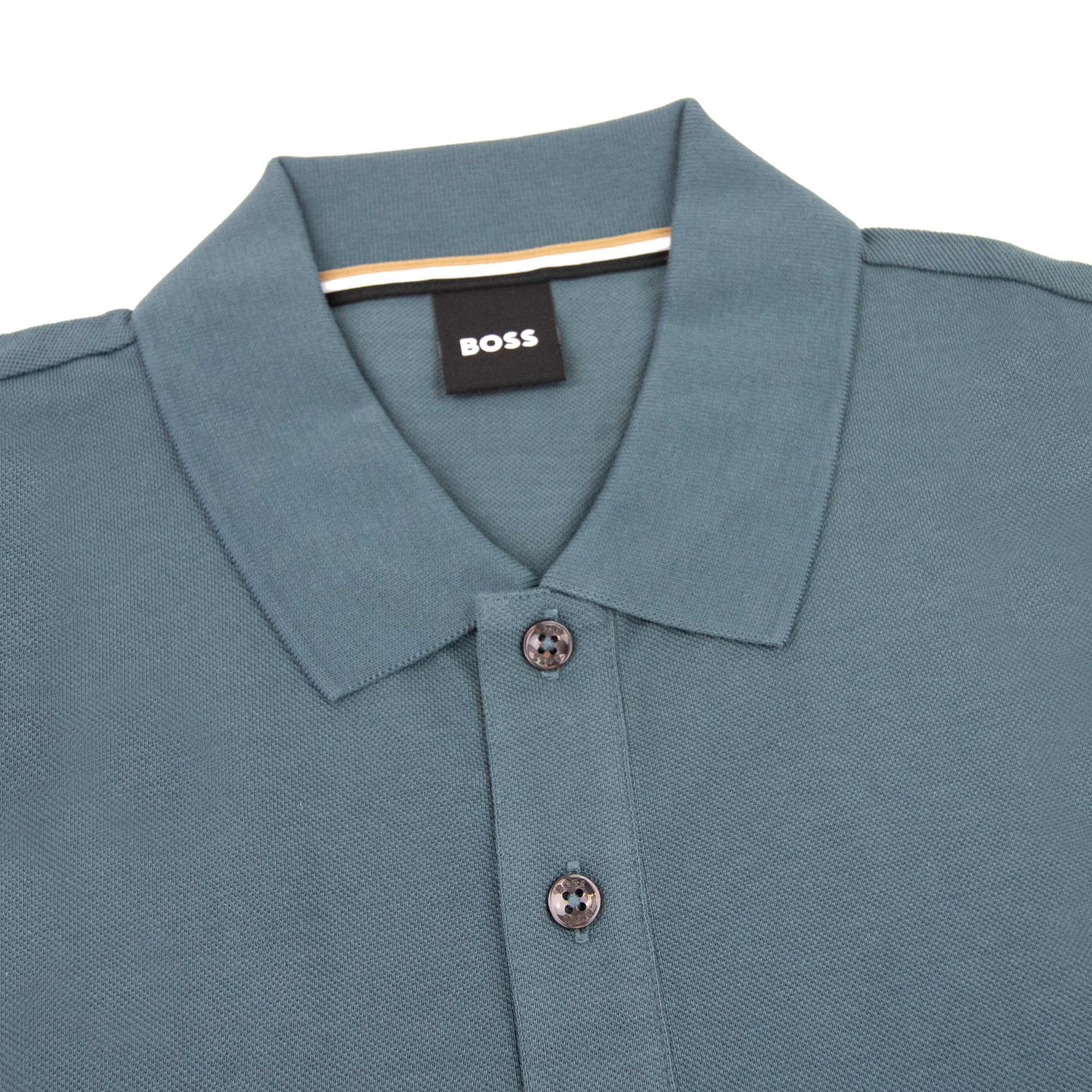 Hugo Boss Pallas Embroidered Logo S/s Polo Turquoise 445