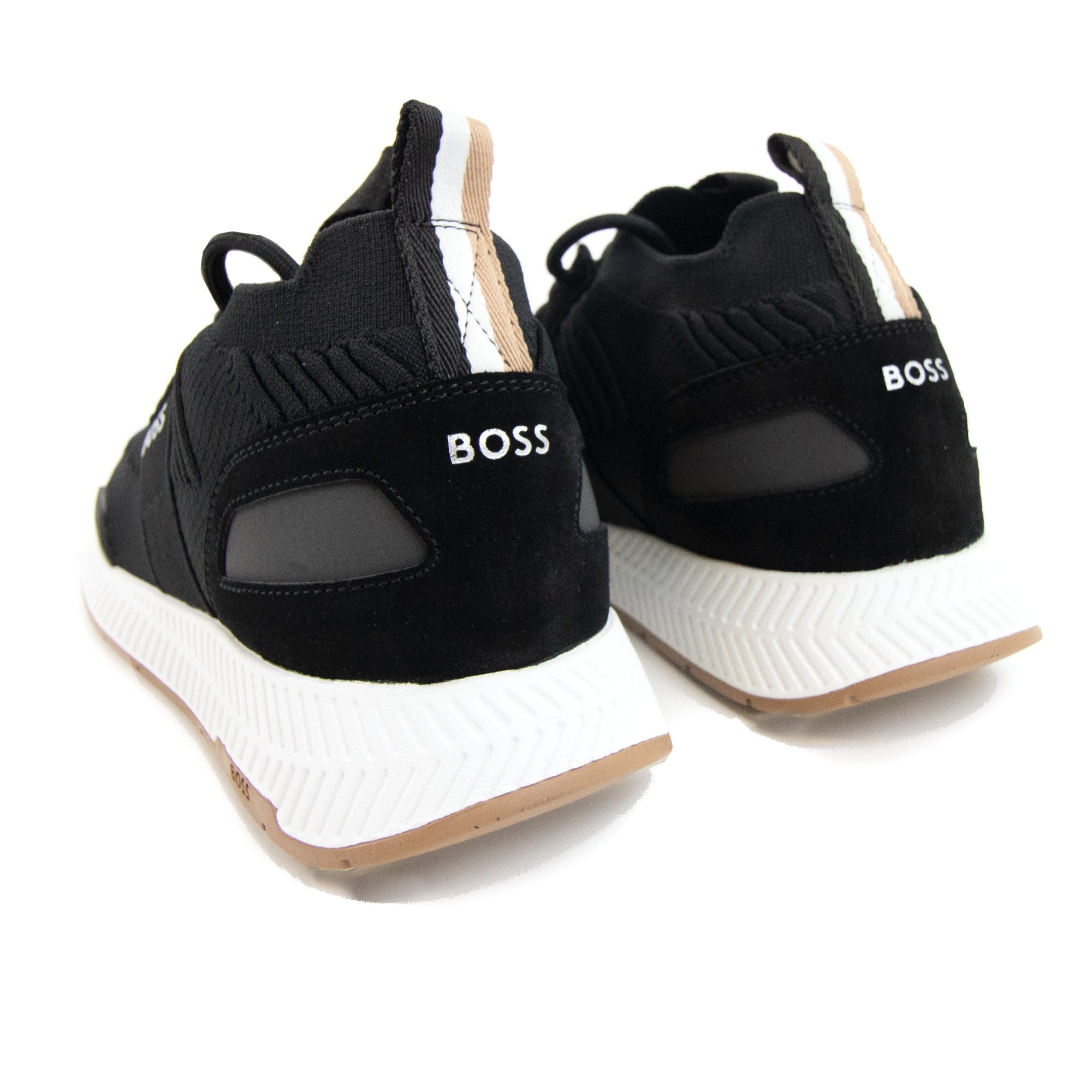 Hugo Boss Mesh Sock Runner Black/white