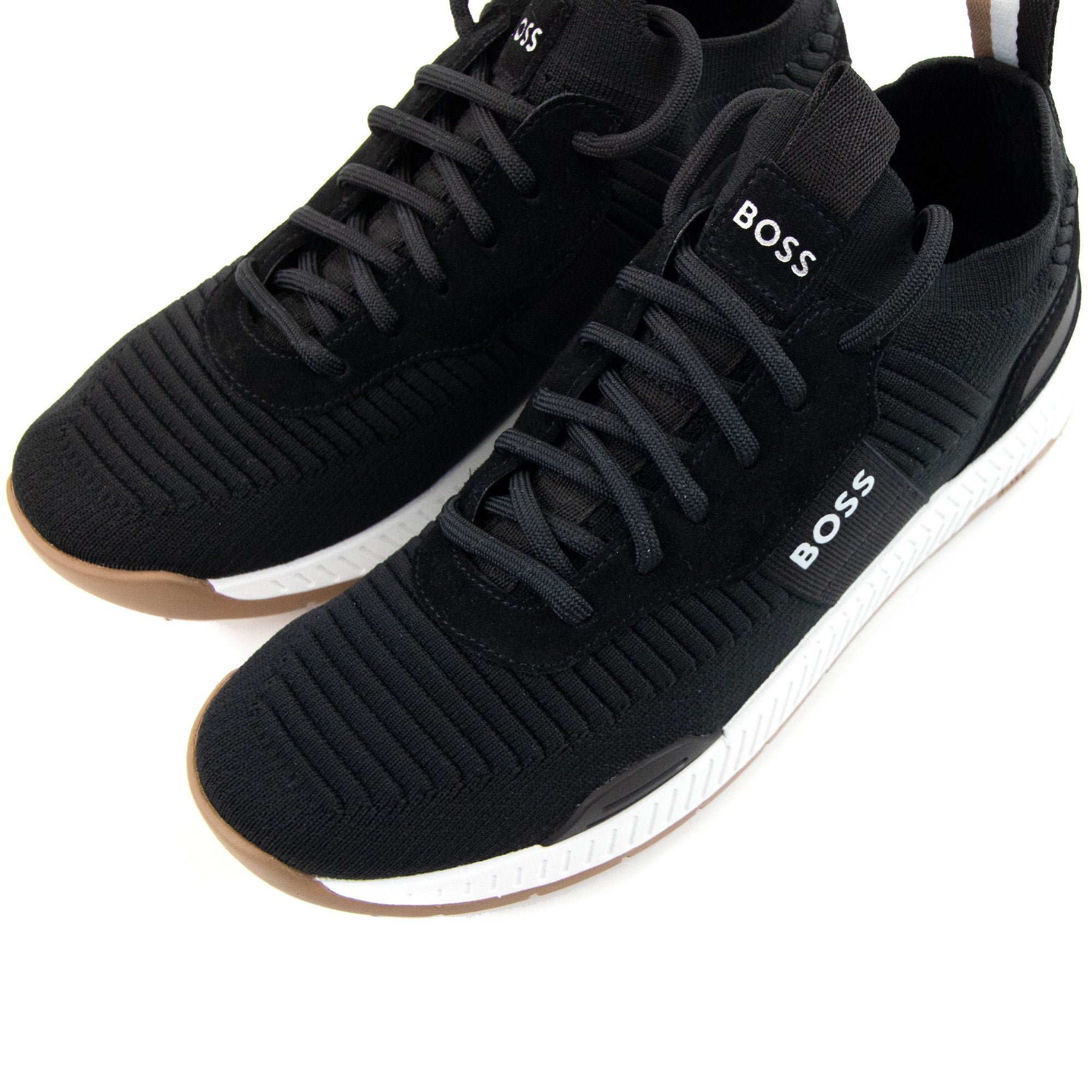 Hugo Boss Mesh Sock Runner Black/white