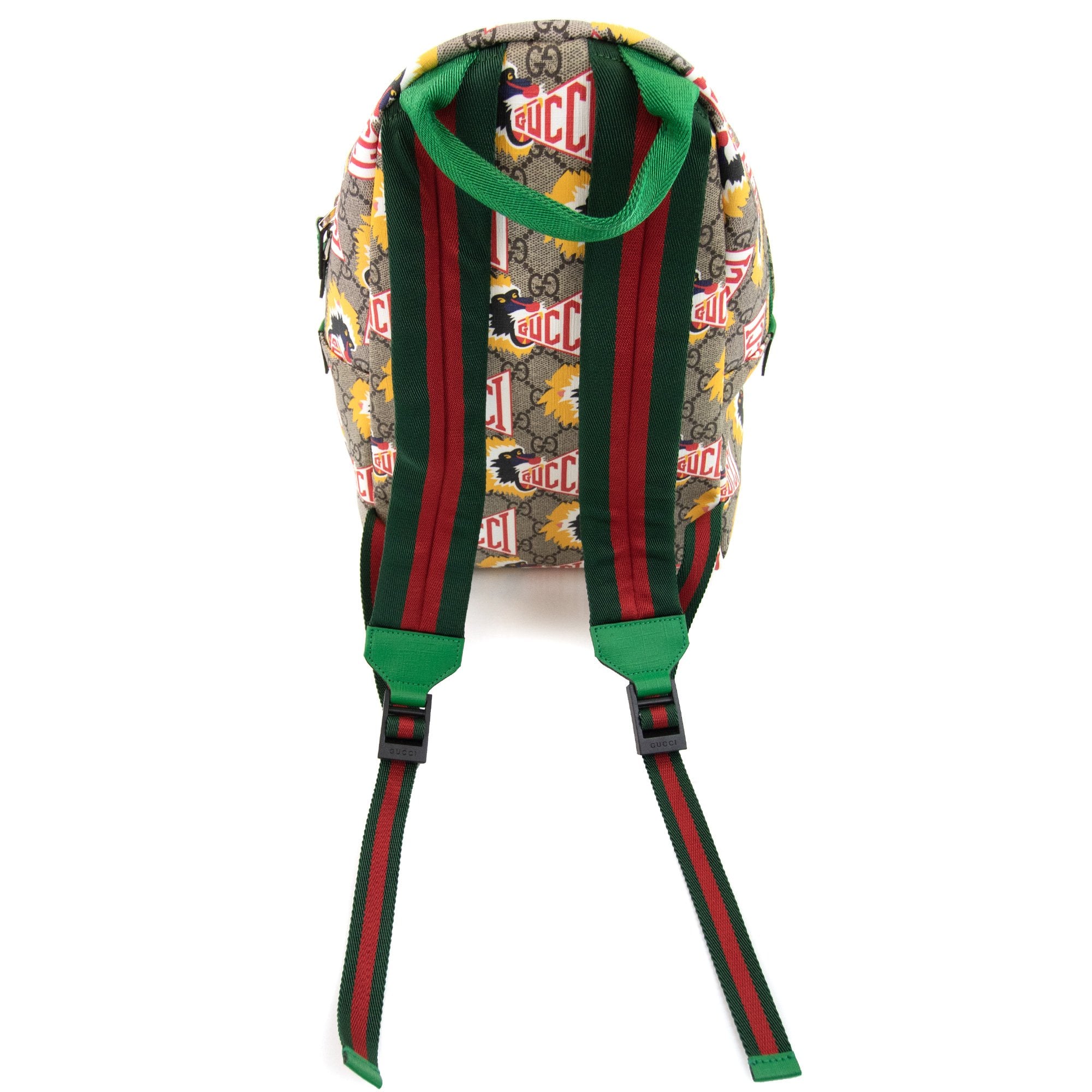 Gucci Junior Tiger Print Logo Backpack Multi