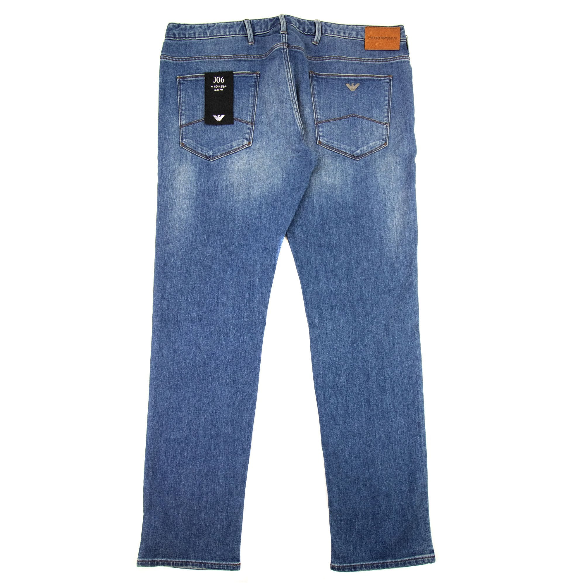 Emporio Armani J06 Slim Fit 5 Pocket Jeans Denim Blue 0942