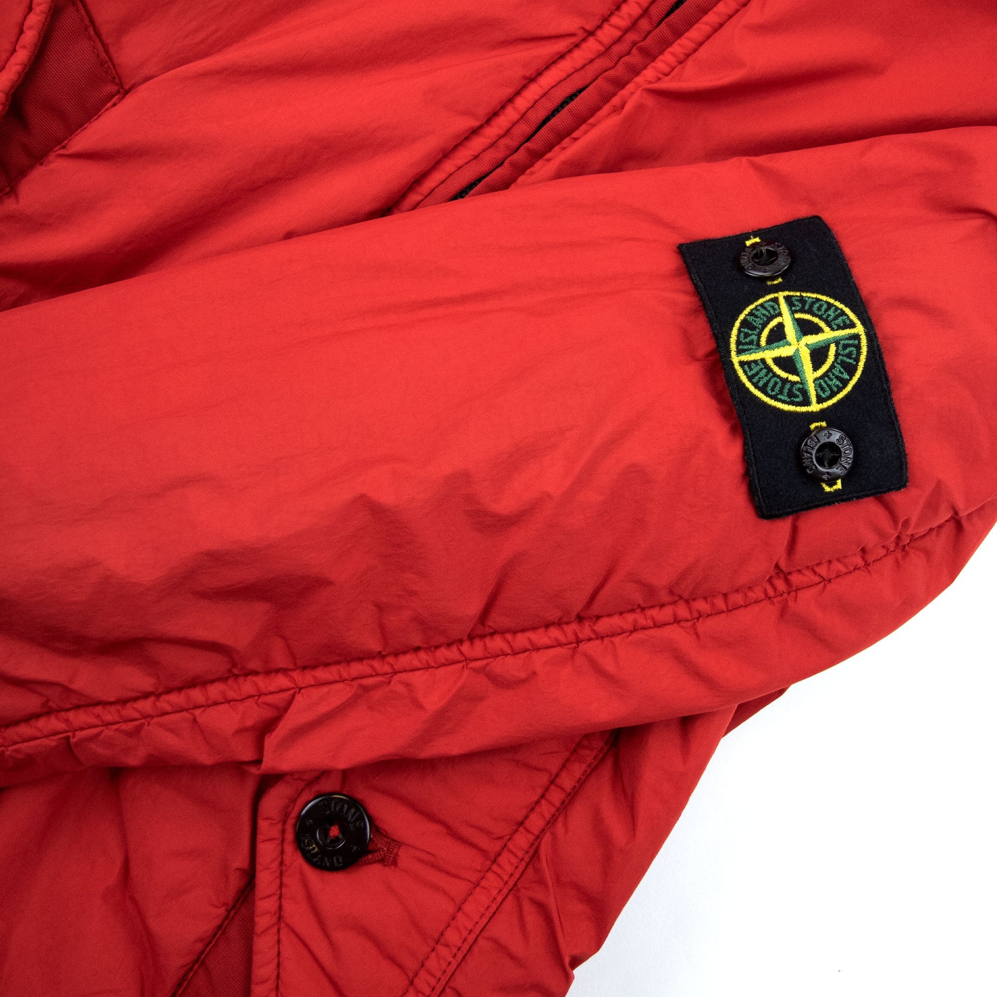 Stone Island Junior 40733 Garment Dyed Crinkle Reps Ny Jacket Red V0010