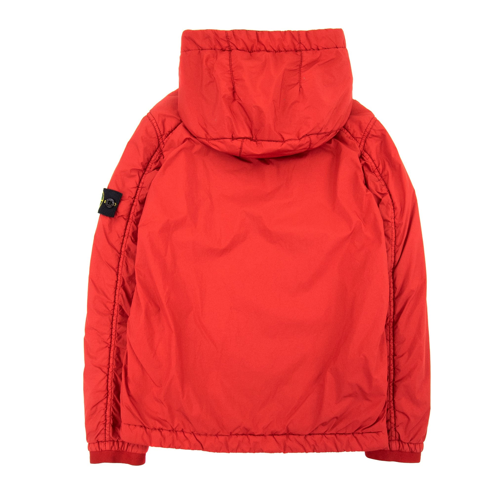 Stone Island Junior 40733 Garment Dyed Crinkle Reps Ny Jacket Red V0010