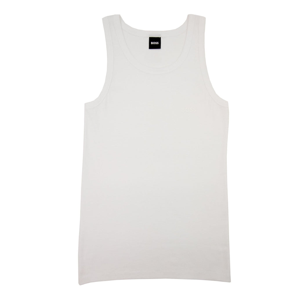 Hugo Boss Tonal Logo Tank Top White