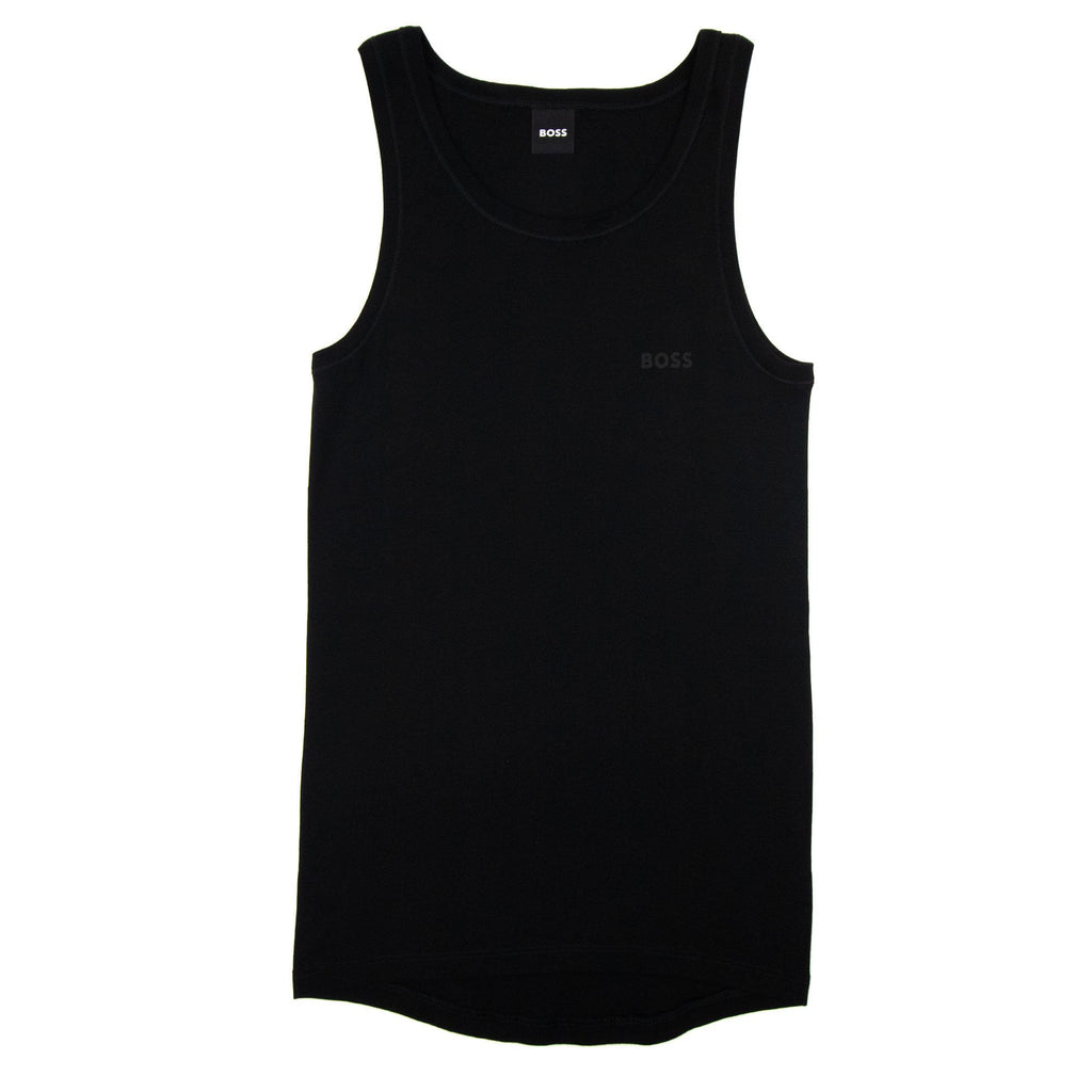 Hugo Boss Tonal Logo Tank Top Black