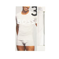 Hugo Boss 3pack Embroidered Logo T Shirt Blk Grey White
