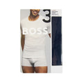Hugo Boss 3pack Embroidered Logo T Shirt Blk Grey Navy