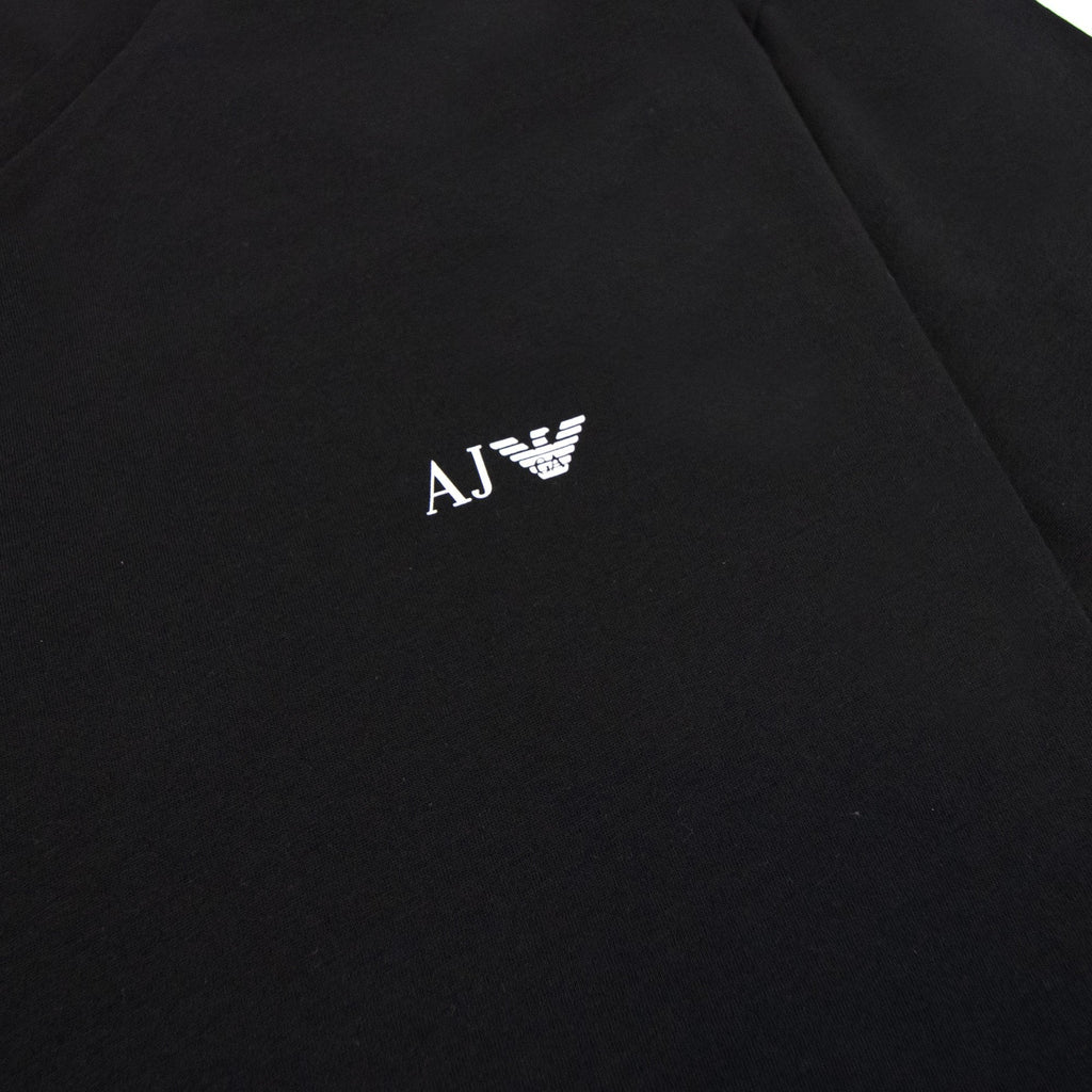 Armani Jeans Aj Chest Logo V-neck Tee Black