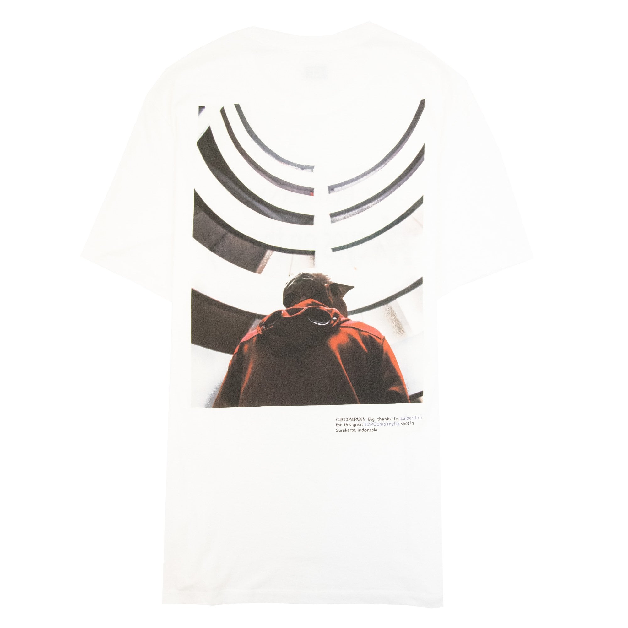 Cp Company Logo Eyes On The City T Shirt White 112