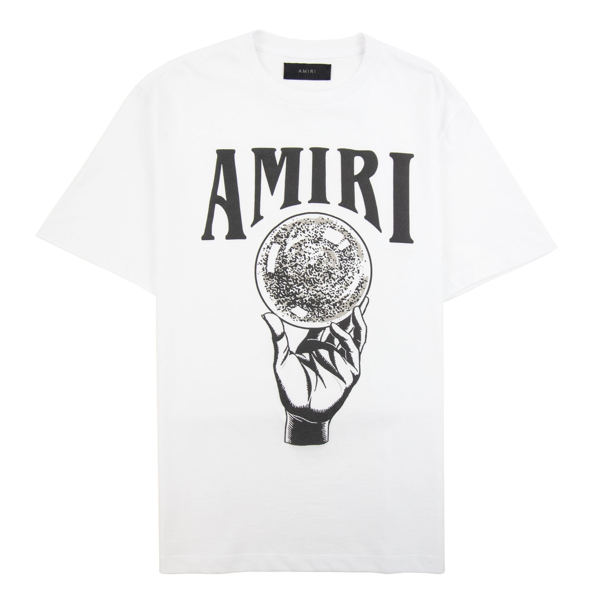 Amiri Crystal Ball Logo T Shirt White