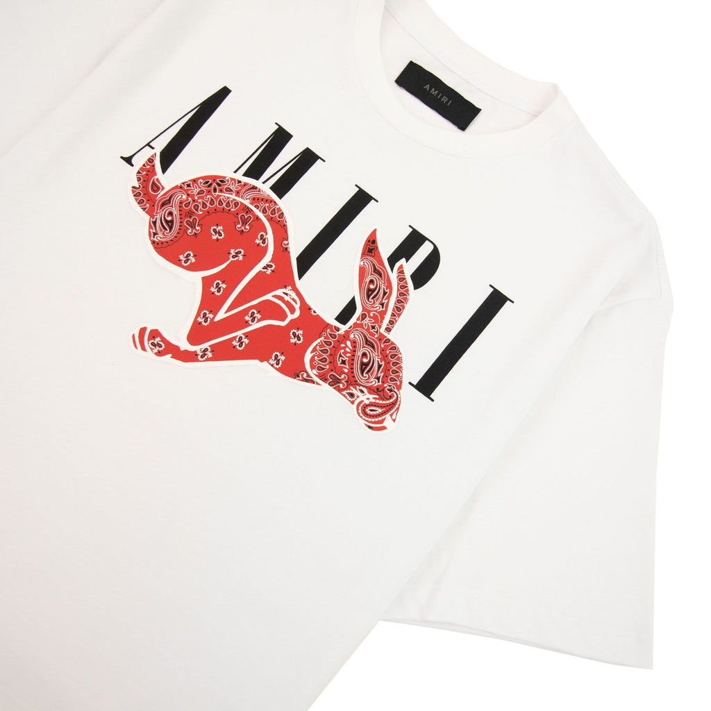 Amiri Rabbit Logo T Shirt White