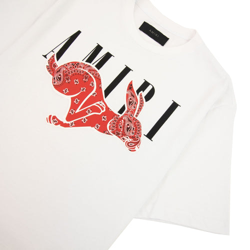 Amiri Rabbit Logo T Shirt White