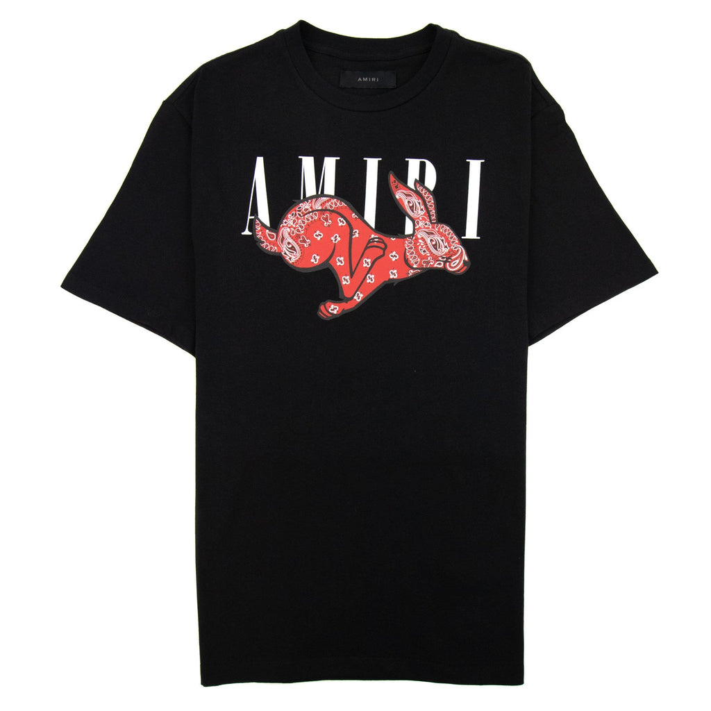Amiri Rabbit Logo T Shirt Black