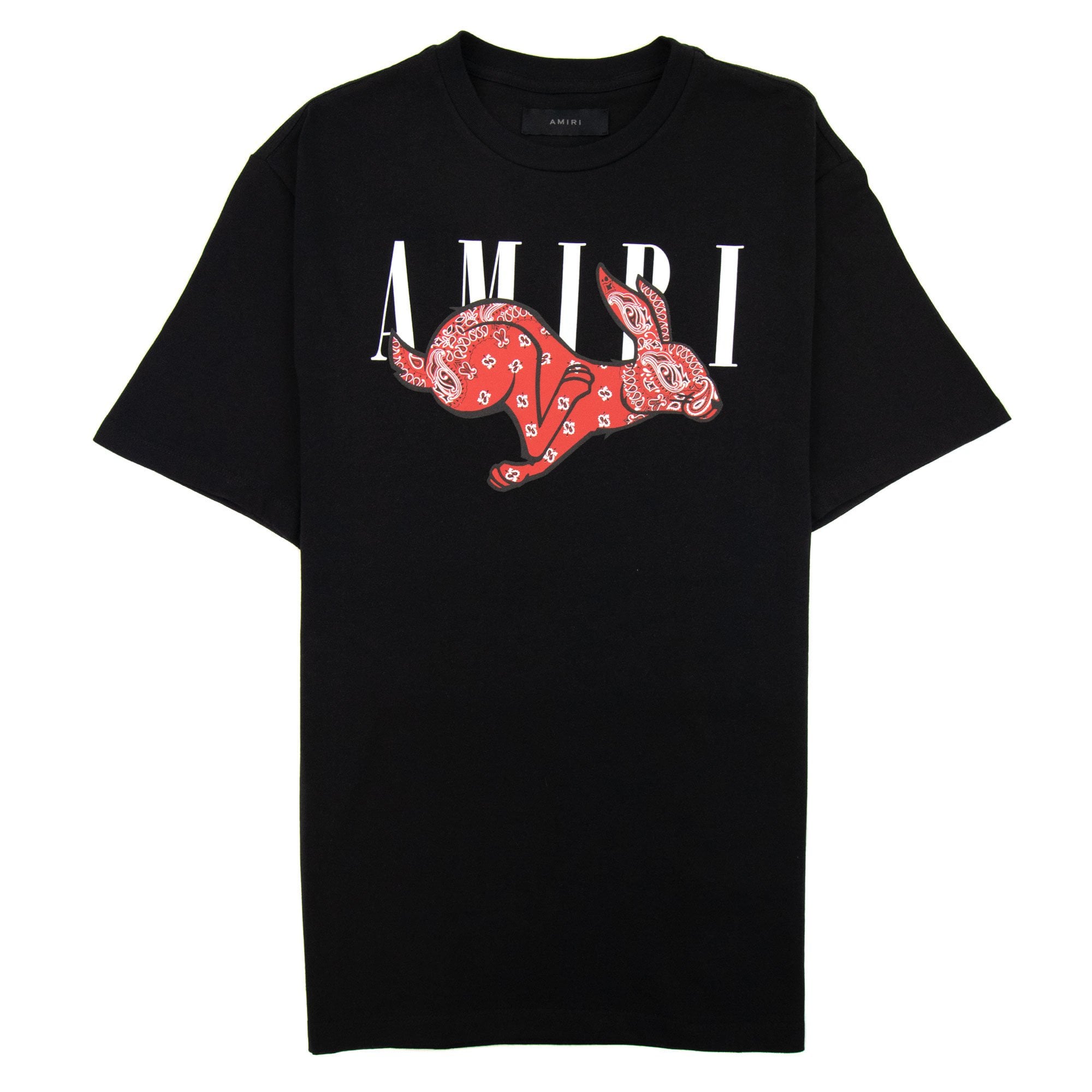 Amiri Rabbit Logo T Shirt Black