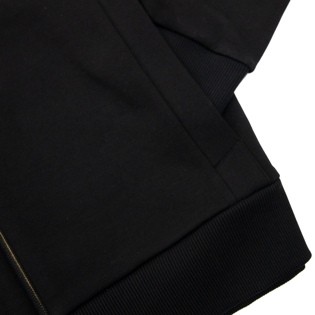 Hugo Boss Saggy 1 Embroidered Logo Zip Up Hoodie Black 001