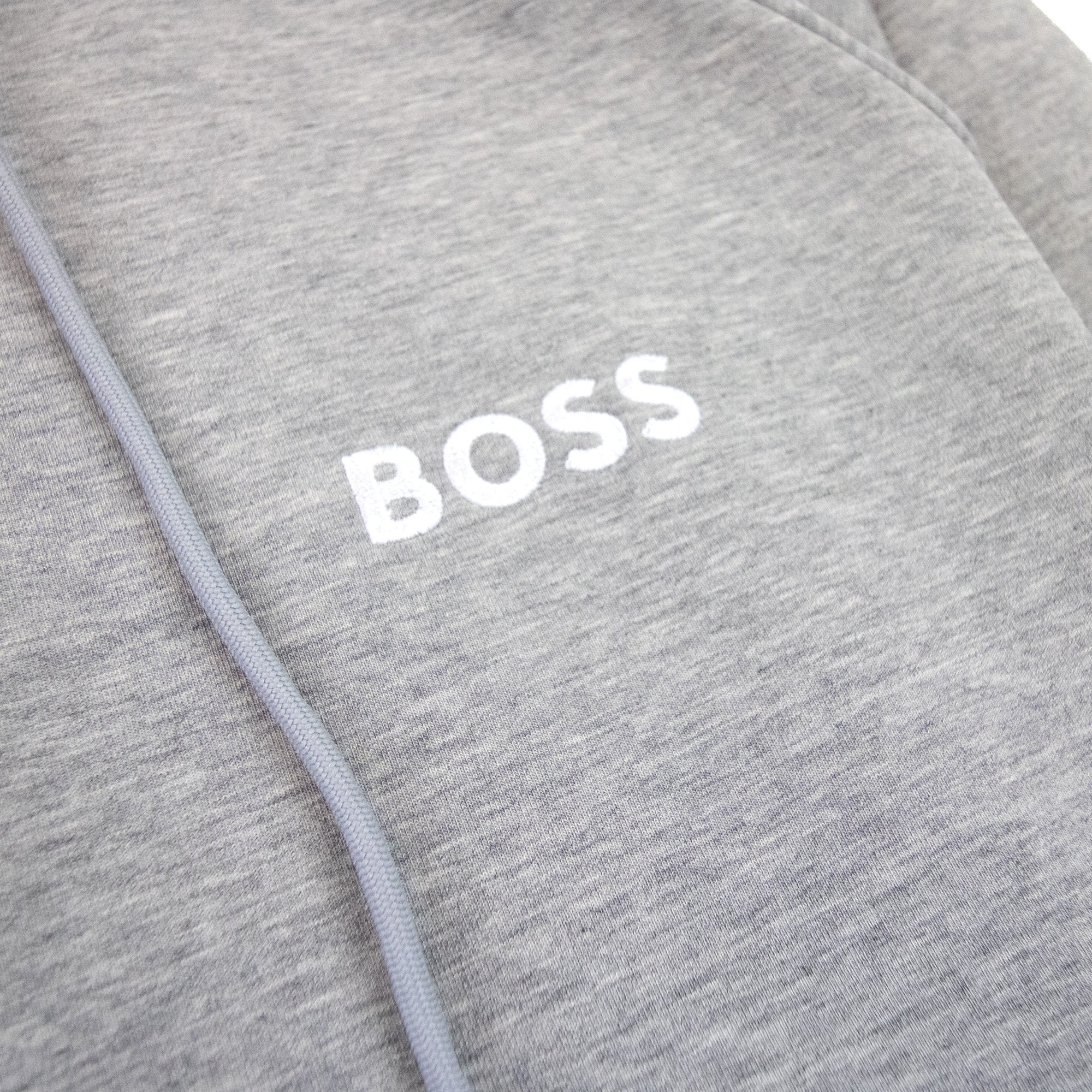 Hugo Boss Saggy 1 Embroidered Logo Zip Up Hoodie Grey 059