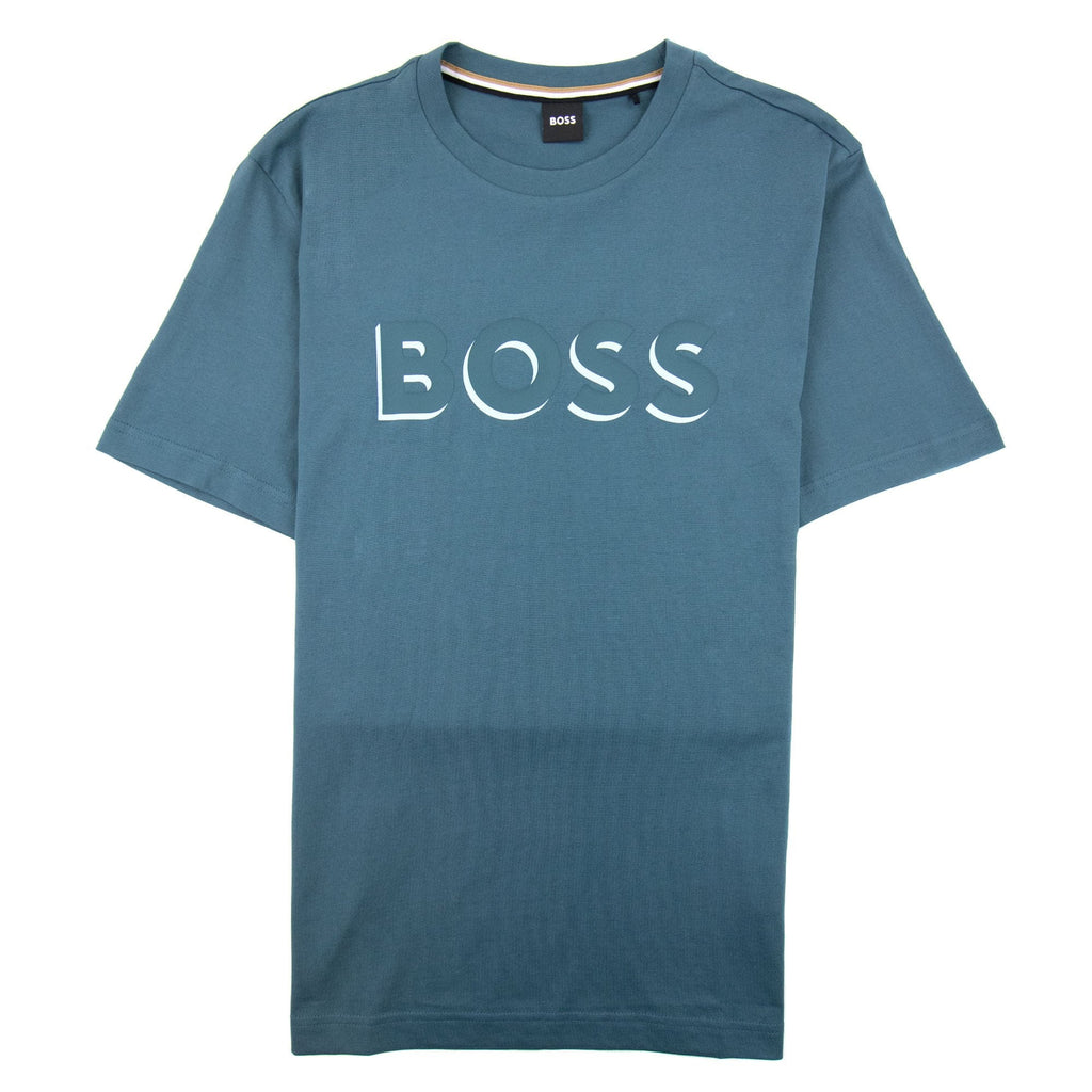 Hugo Boss Tiburt 339 Formal T Shirt Turquoise 445