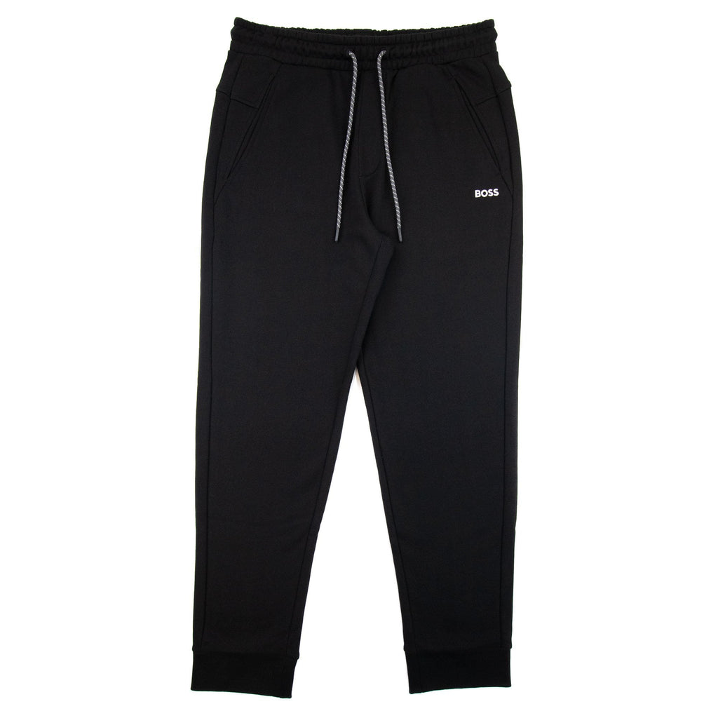 Hugo Boss Hadiko Embroidered Contrast Logo Track Pants Black 001