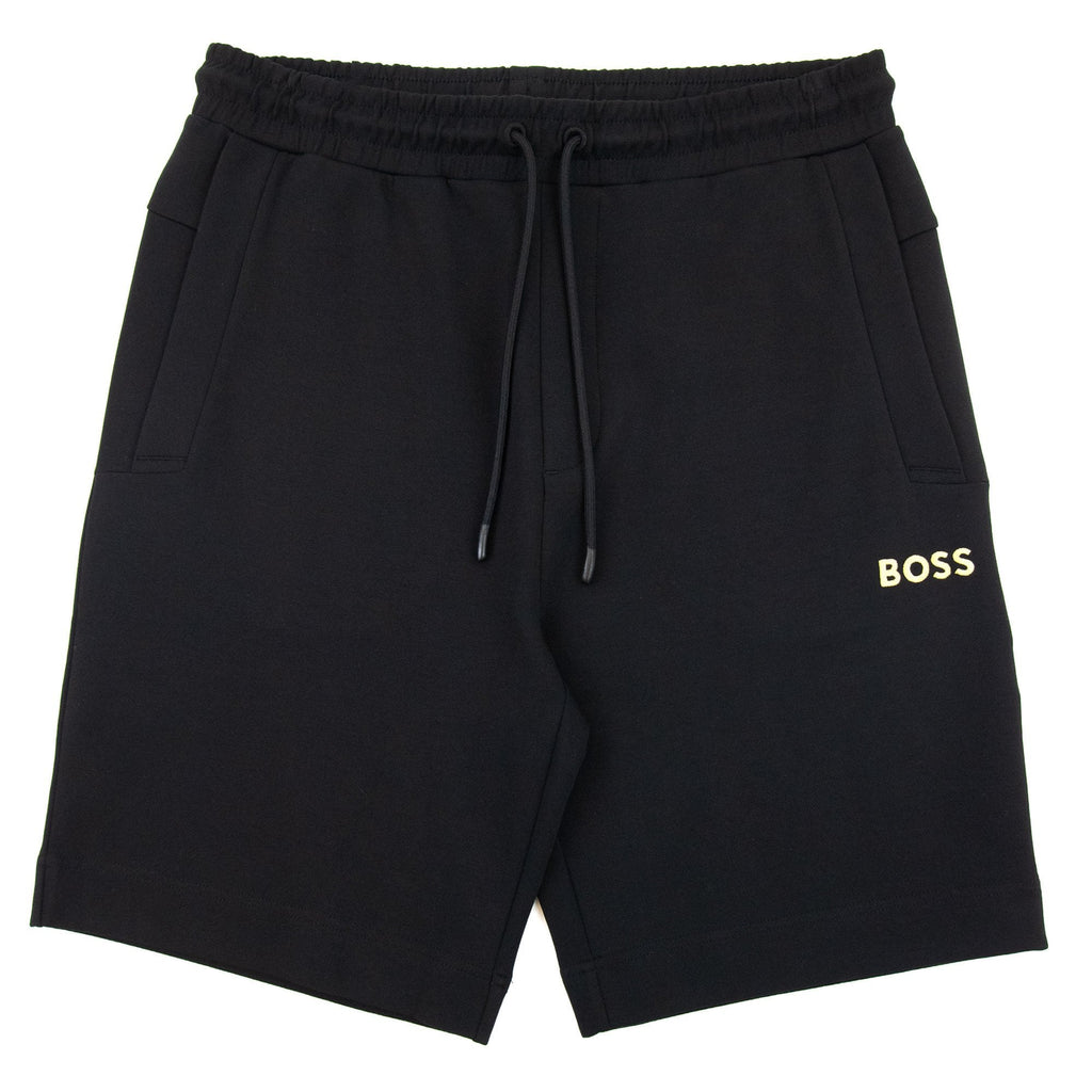 Hugo Boss Headlo 1 Embroidered Logo Shorts Black 001
