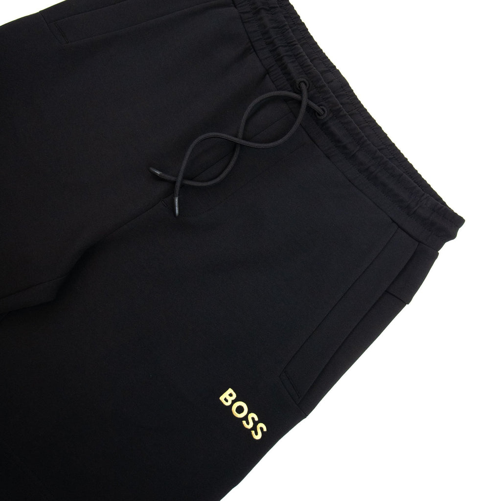 Hugo Boss Headlo 1 Embroidered Logo Shorts Black 001