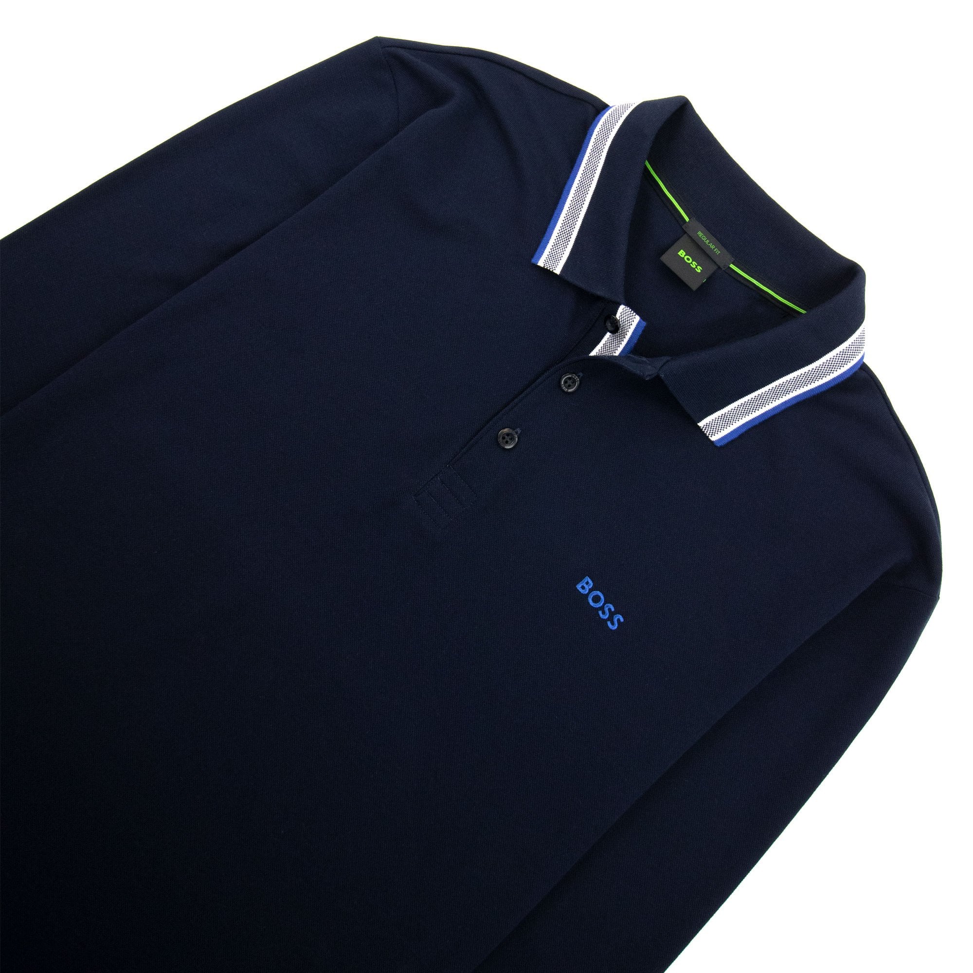 Hugo Boss Plisy Regular Fit L/s Polo Navy 405