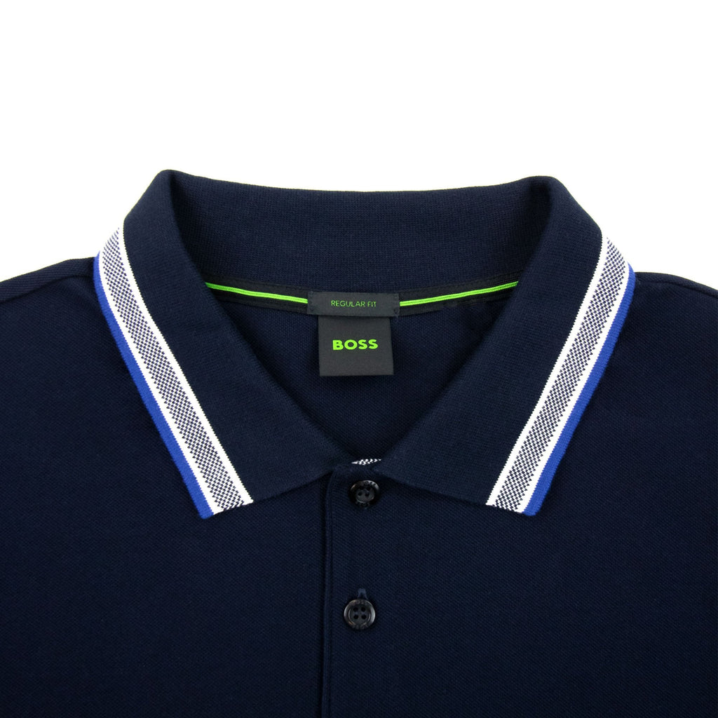 Hugo Boss Plisy Regular Fit L/s Polo Navy 405