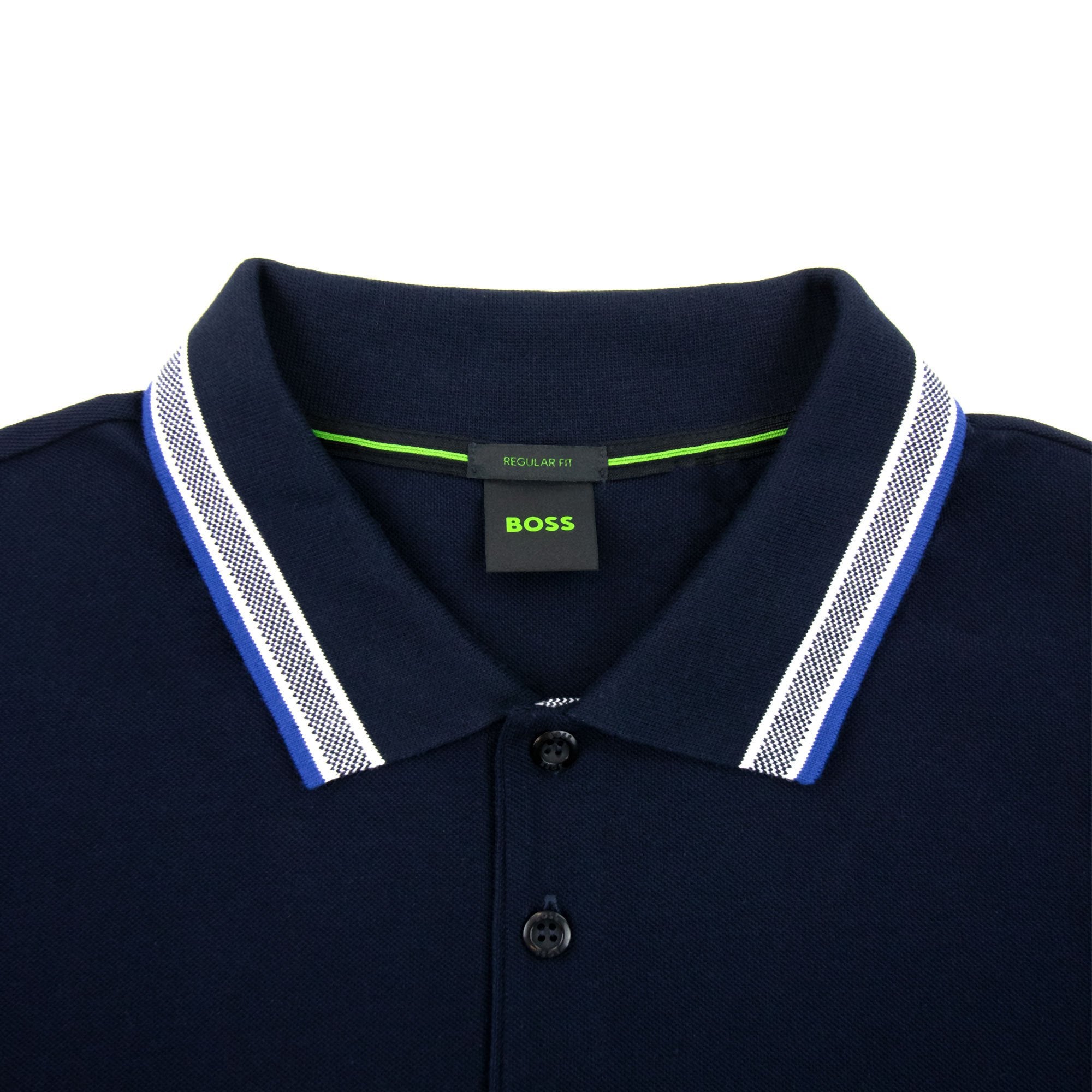 Hugo Boss Plisy Regular Fit L/s Polo Navy 405