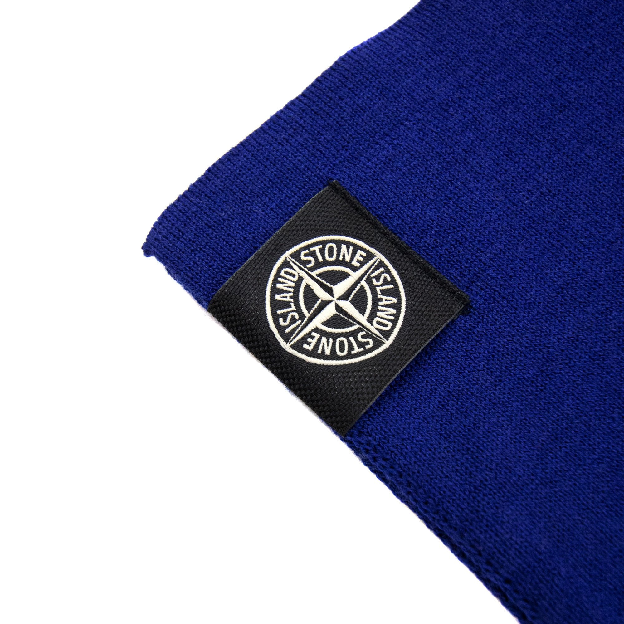 Stone Island Compass Patch Scarf Blue V0022