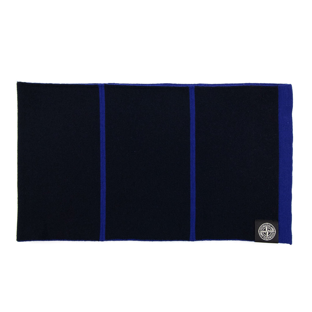 Stone Island Compass Patch Scarf Blue V0022