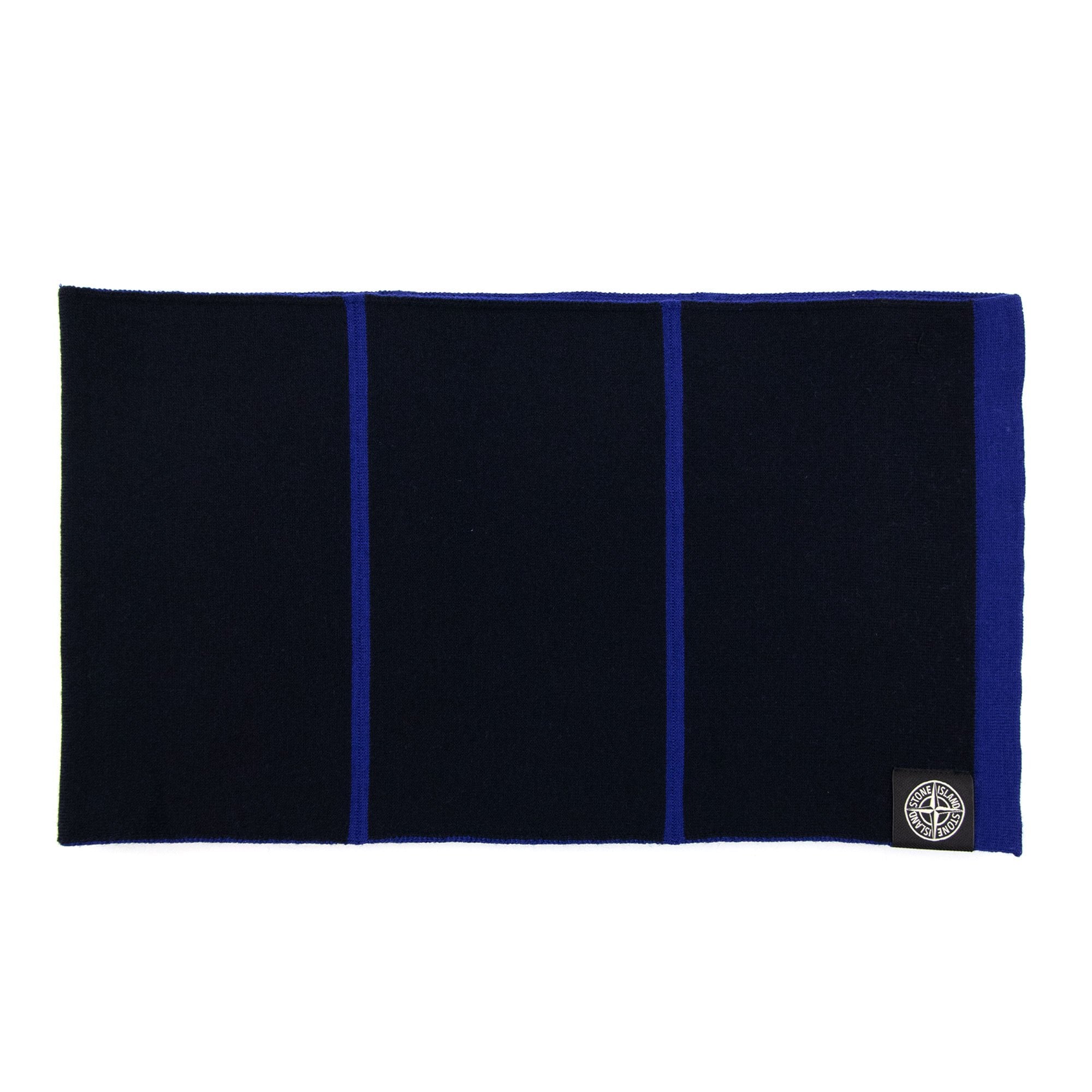 Stone Island Compass Patch Scarf Blue V0022