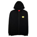 Hugo Daple G Patch Logo Zip Up Hoodie Black 001