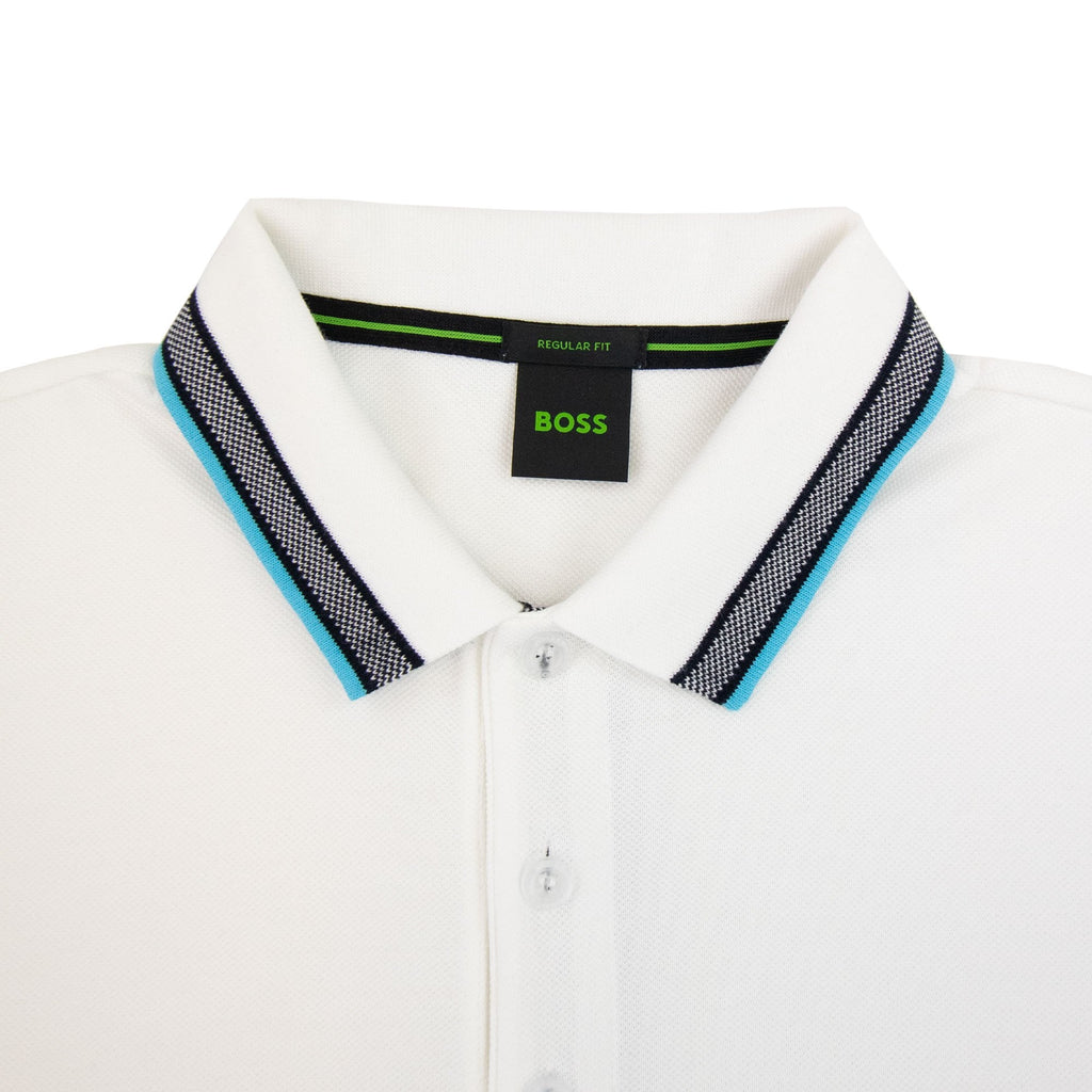 Hugo Boss Paddy Embroidered Logo Polo White 106