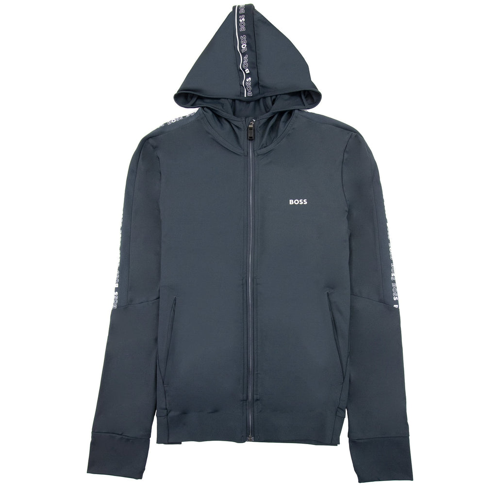 Hugo Boss Sicoon Gym Zip Up Sweatshirt Dark Navy 402