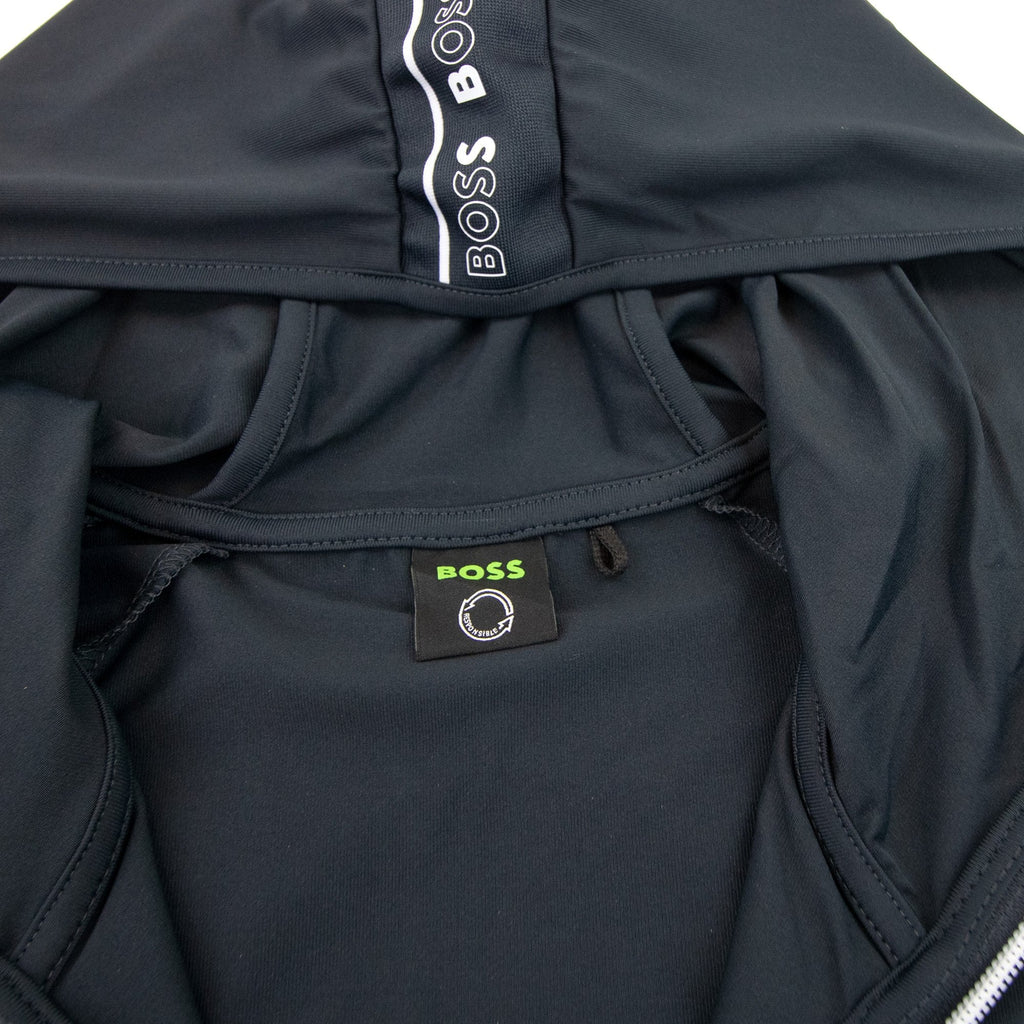 Hugo Boss Sicoon Gym Zip Up Sweatshirt Dark Navy 402