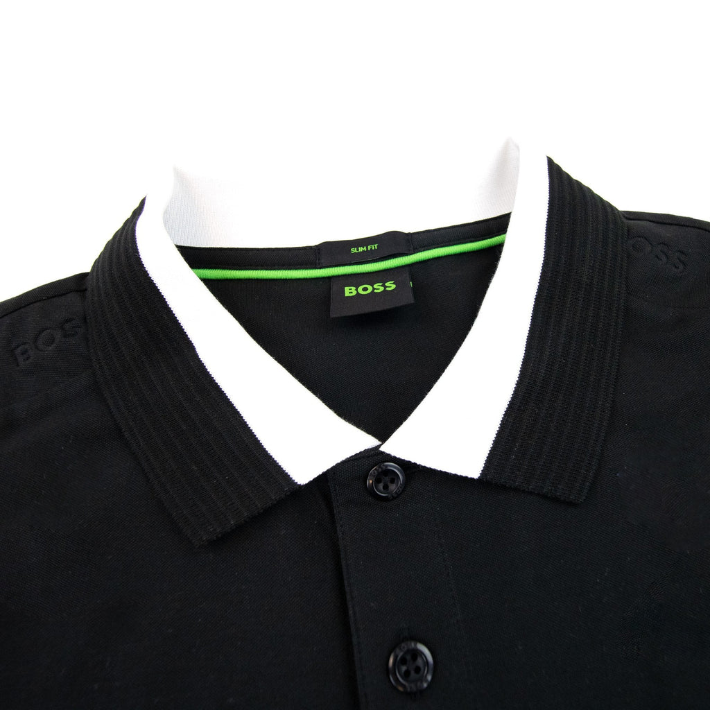 Hugo Boss Paule Insert Logo Polo Shirt Black 001