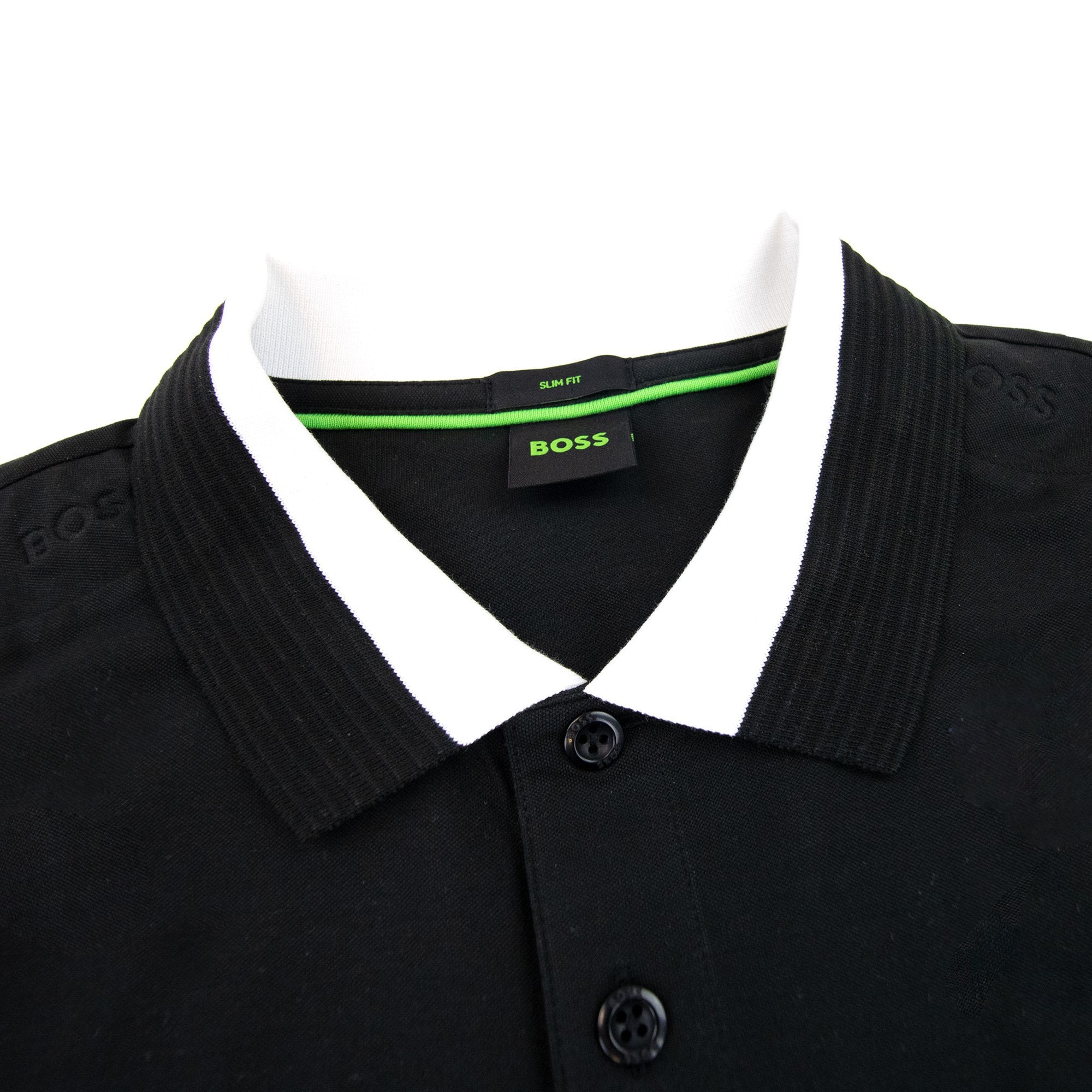 Hugo Boss Paule Insert Logo Polo Shirt Black 001