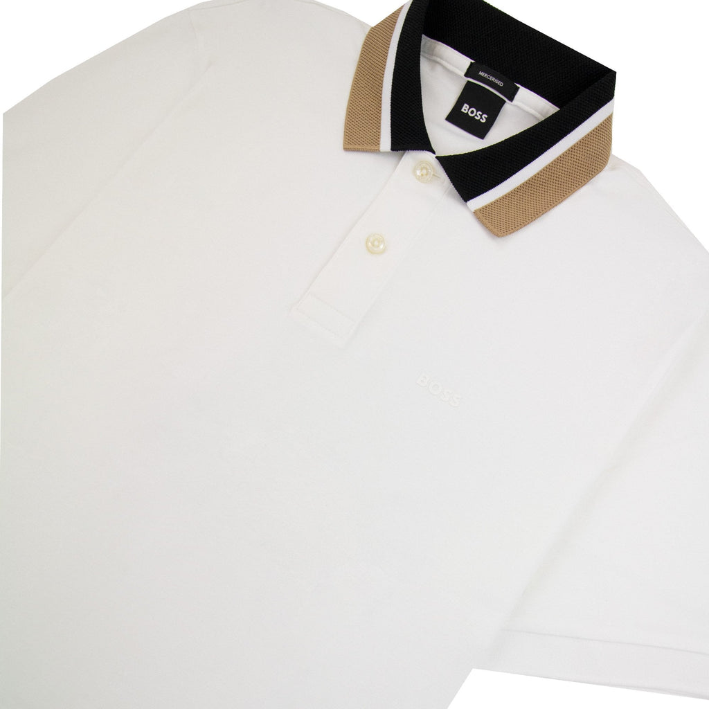 Hugo Boss Parlay 173 Colour Block Polo White 100