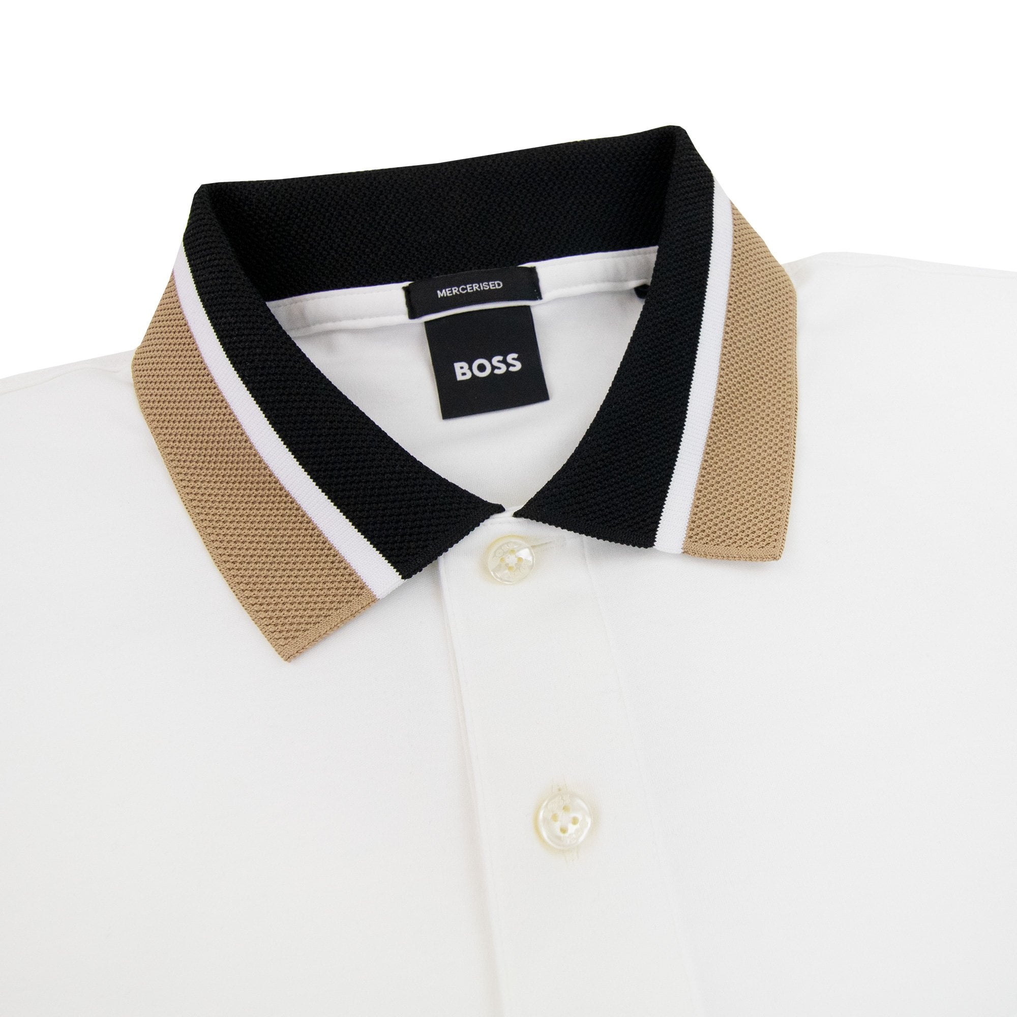 Hugo Boss Parlay 173 Colour Block Polo White 100