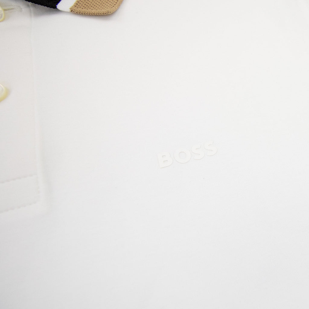 Hugo Boss Parlay 173 Colour Block Polo White 100