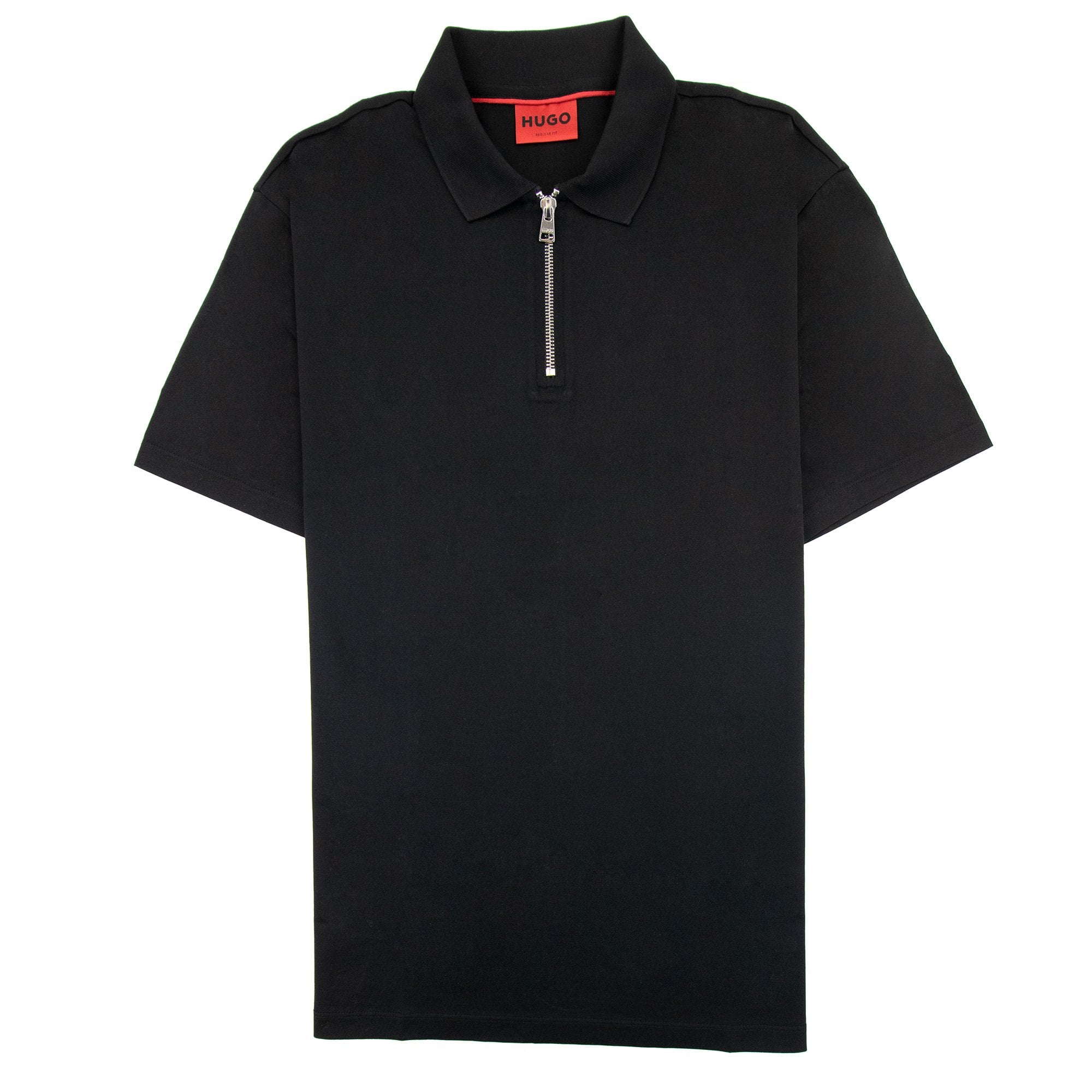 Hugo Dozelot Zip S/s Polo Shirt Black 001
