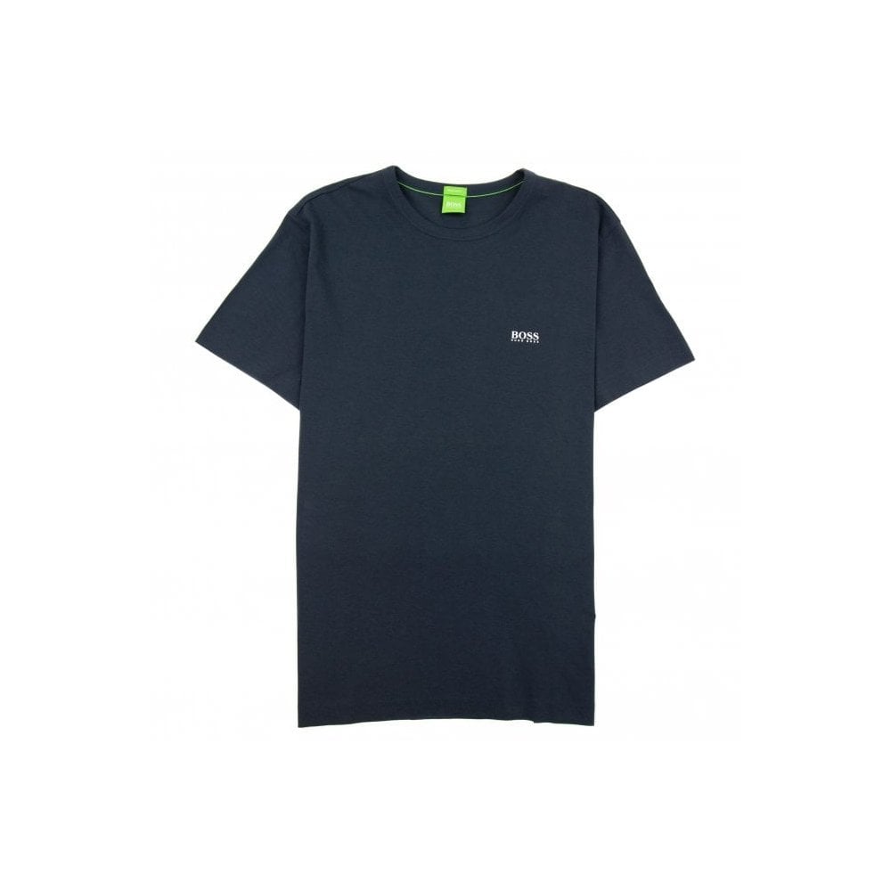 Hugo Boss Regular-fit T-shirt With Contrast Logo Navy/white