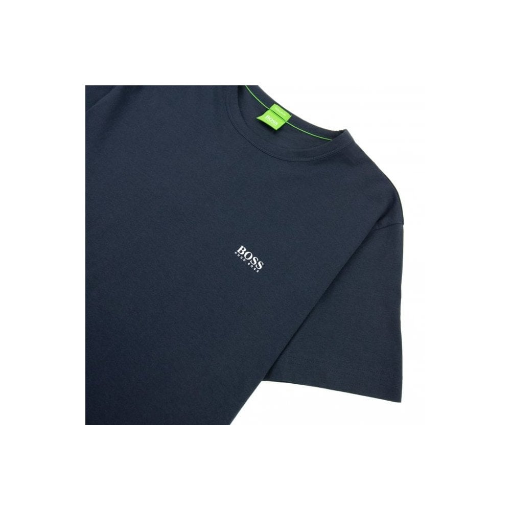 Hugo Boss Regular-fit T-shirt With Contrast Logo Navy/white