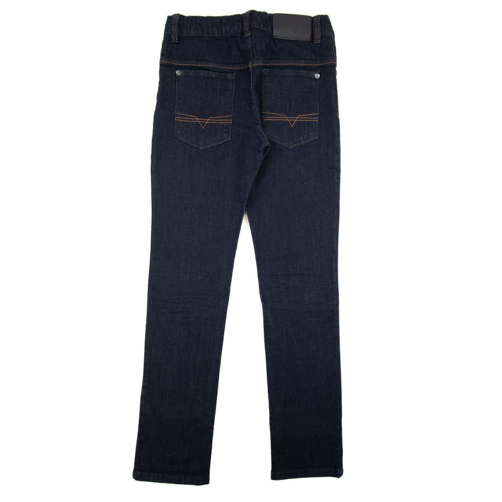 Hugo Boss Kids Straight Leg Gold Stitch Denim Jeans Denim Brut
