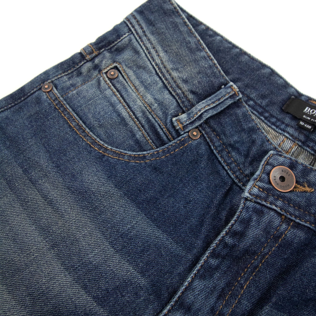 Hugo Boss Kids Slim Fit Adjustable Jeans Denim