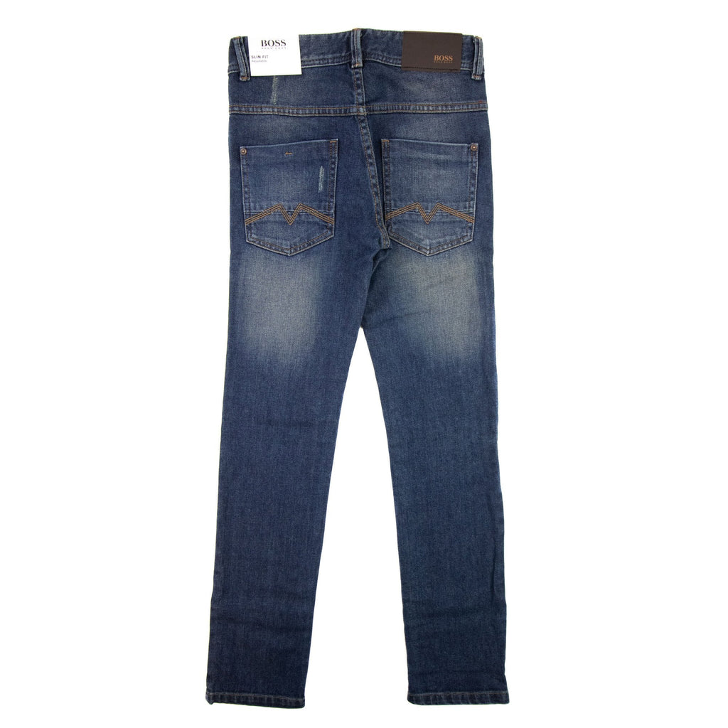 Hugo Boss Kids Slim Fit Adjustable Jeans Denim