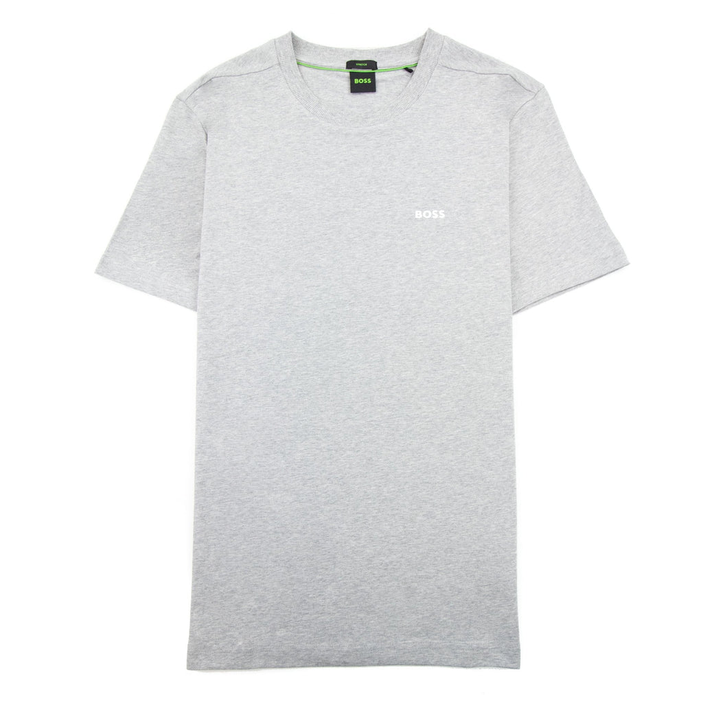 Hugo Boss Contrast Printed Logo Tee Grey 060