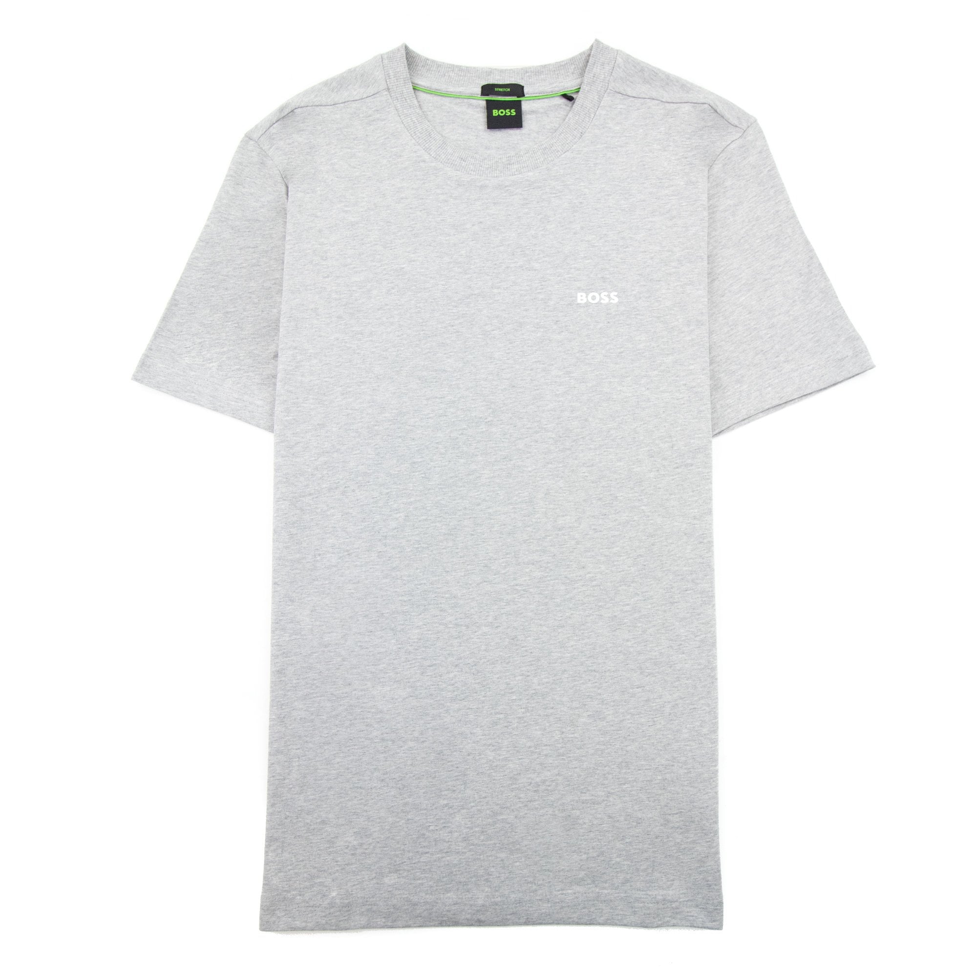 Hugo Boss Contrast Printed Logo Tee Grey 060